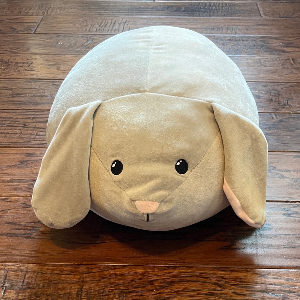 Target Plush Bunny Stuffed Animal - Light Beige with Pink Accent
